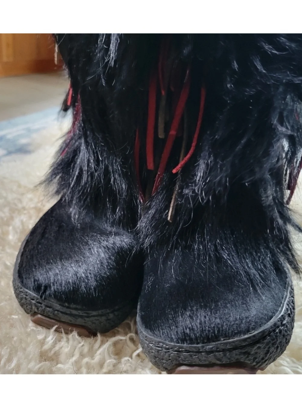 PAJAR Black Faux Fur Boots
